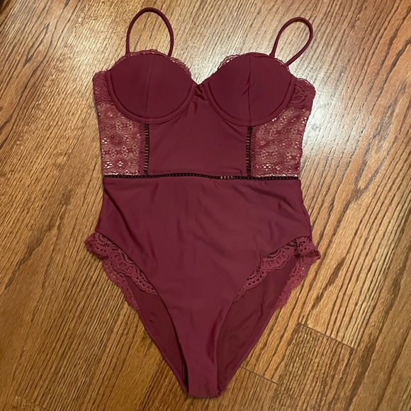 NWT Jonathan Simkhai Lace Bustier One Piece Swimsuit - Picture 5 of 10